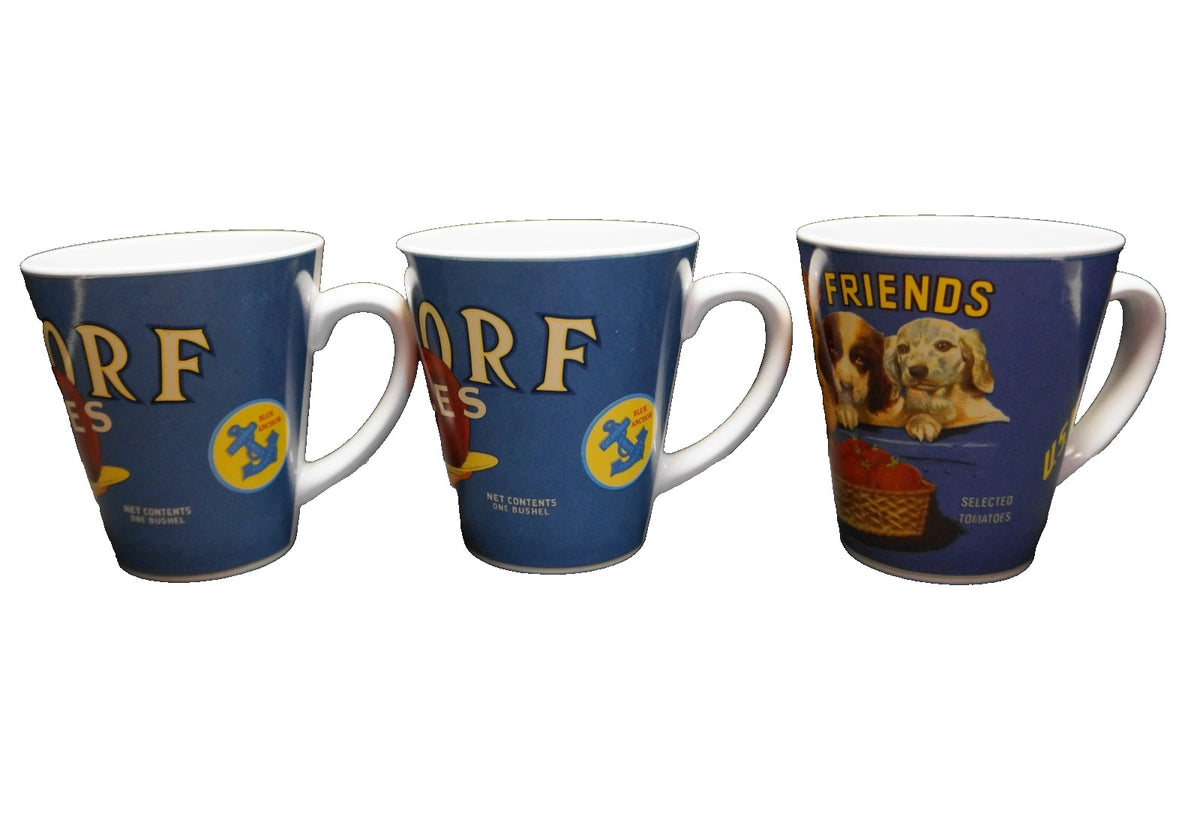 Sakura Tabletrendz Vintage Labels Waldorf Apple 4 Friends Mugs Set of 3