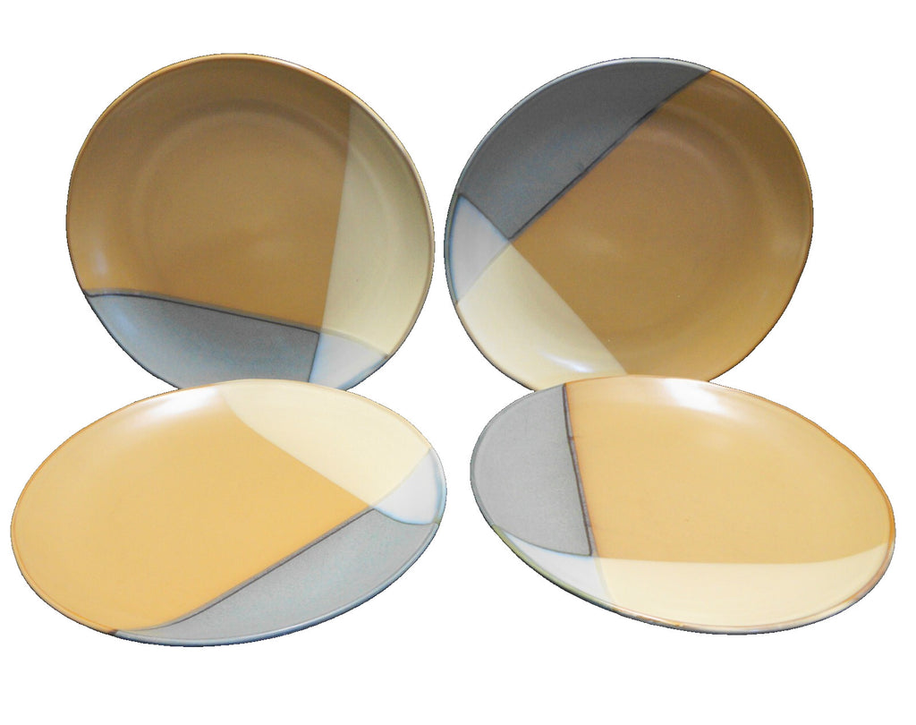 Sango Gold Dust Green Dinner Plates Set of 4