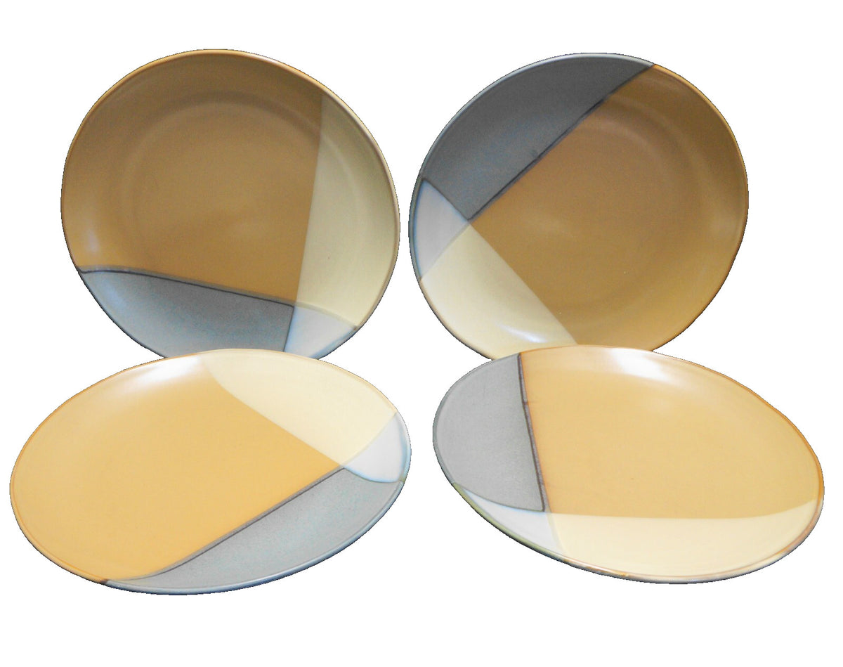 Sango Gold Dust Green Dinner Plates Set of 4