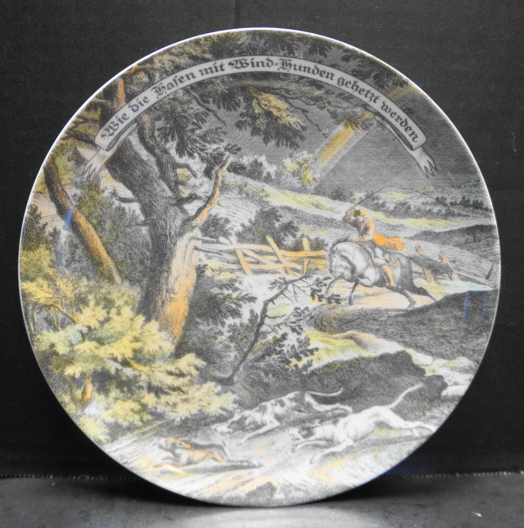 Kaiser Hunting Scene Plate 7 3/4 IN
