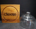 Dolphin Mahogany Philippines Wood Cheese Board Glass Dome