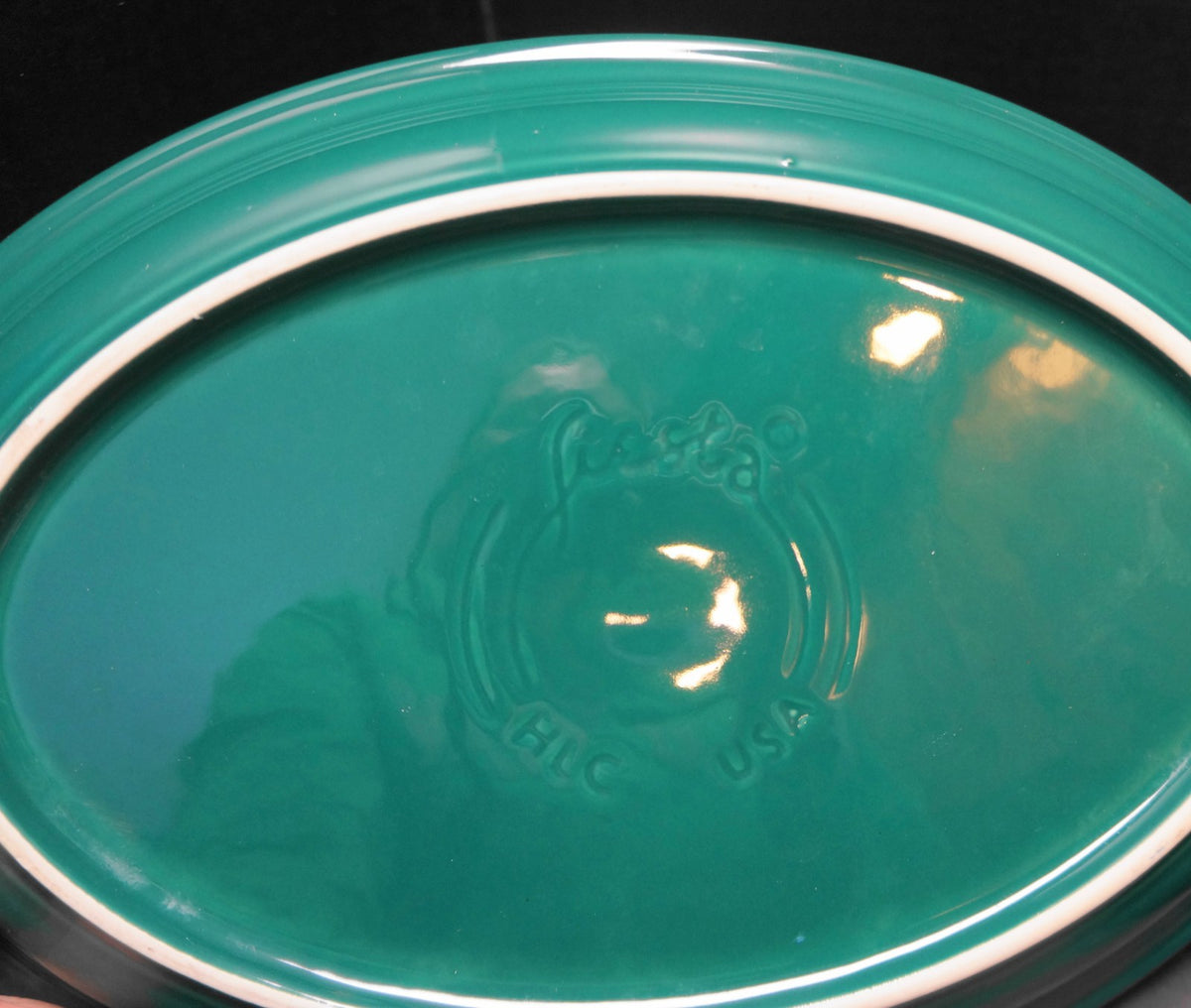 Homer Laughlin Fiesta Evergreen Large Oval Platters 13 1/2 IN Pair