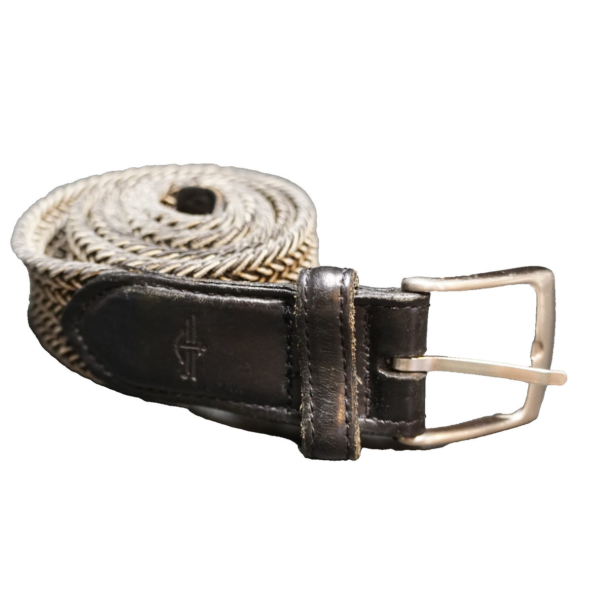 Dockers Stretch Woven Belt Black Cream Size 36