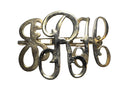 Gold Tone Monogram Pin Midcentury FRH