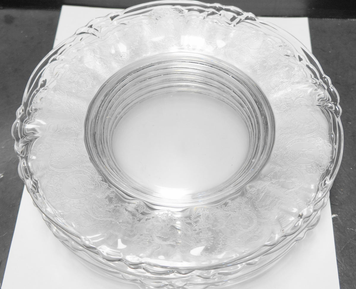 Heisey Minuet Colonial Times 8 1/4" Salad Plates Set of 6