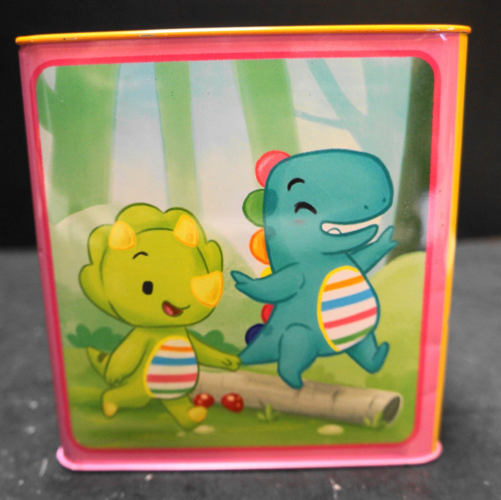 Schylling Baby Dino Jack in the Box GUC 2019 Lilthographed Metal