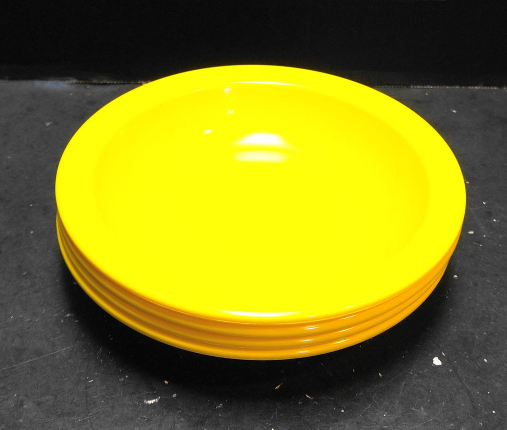 Dallas Ware Bright Yellow Rimmed Soup Cereal Bowls Set of 4