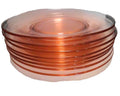 Pink Glass 8 1/8" Luncheon Plates Set of 7 Blown Glass