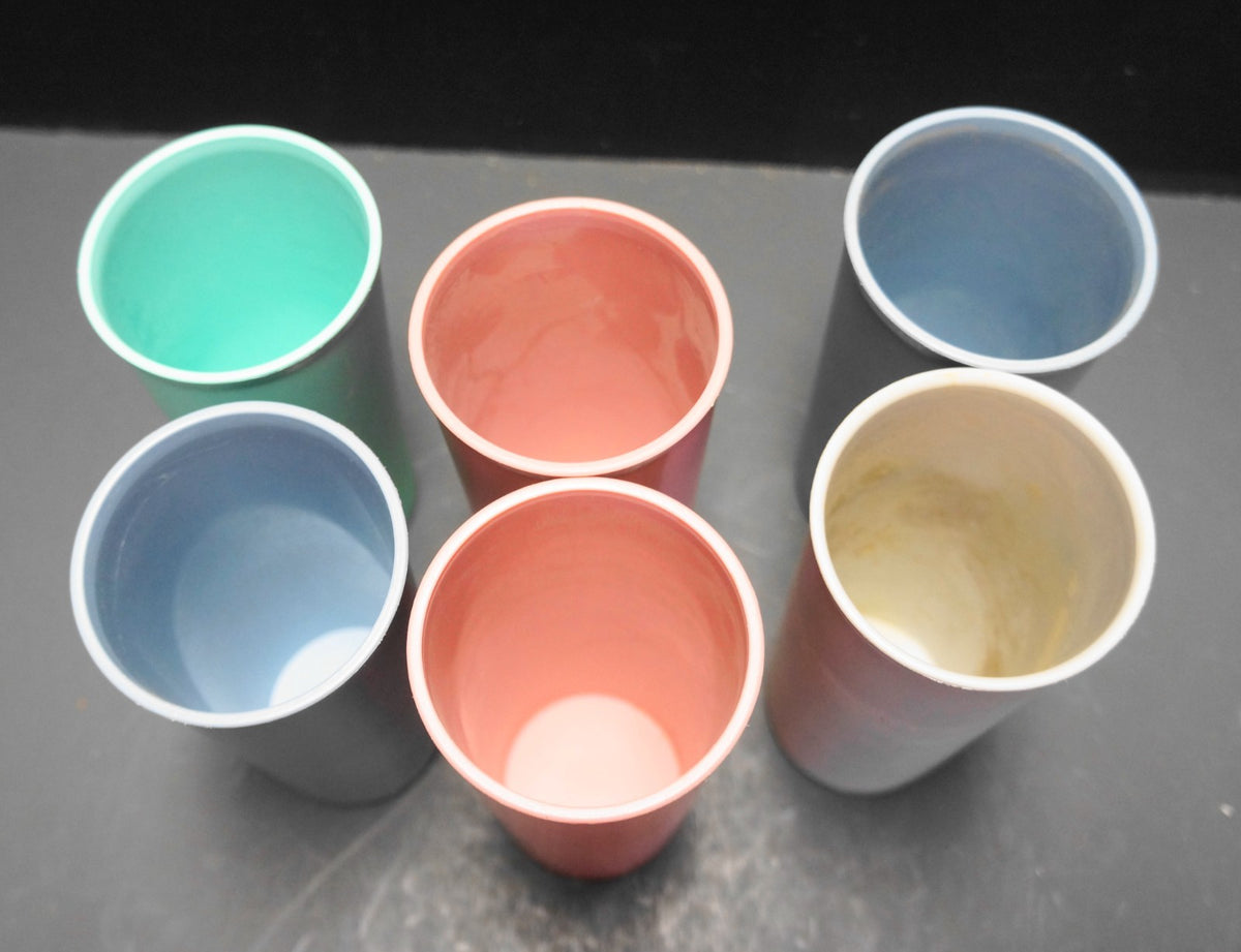 Tupperware Solid Pastel 115 Stacking Tumblers 12 Oz Set of 6