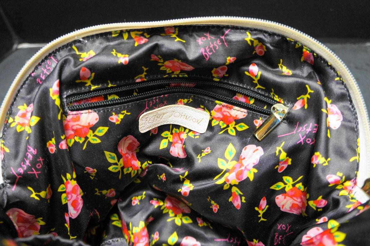 Betsey Johnson Big Bow Straw Floral Beach Summer Purse Satchel