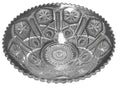 Imperial Star and File Clear Glass EAPG Serving Bowl 8 3/4"