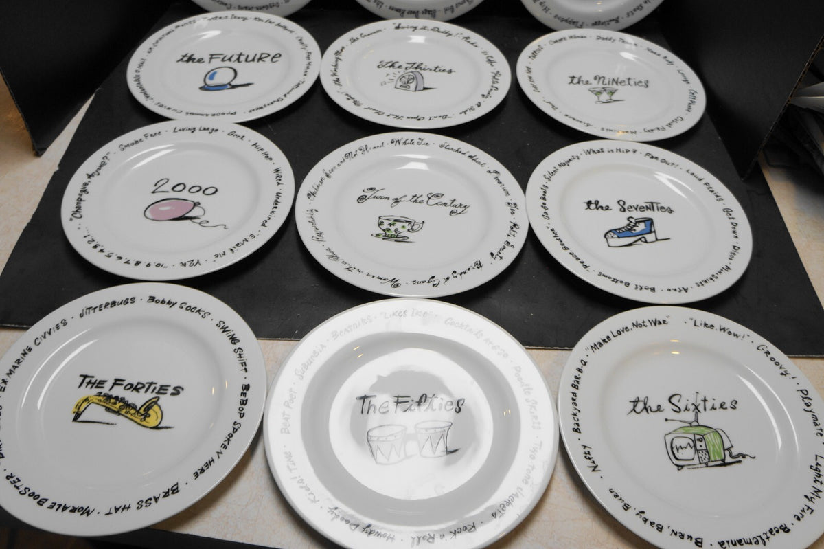 Pottery Barn Millenium The Decades Salad Plates Set of 12