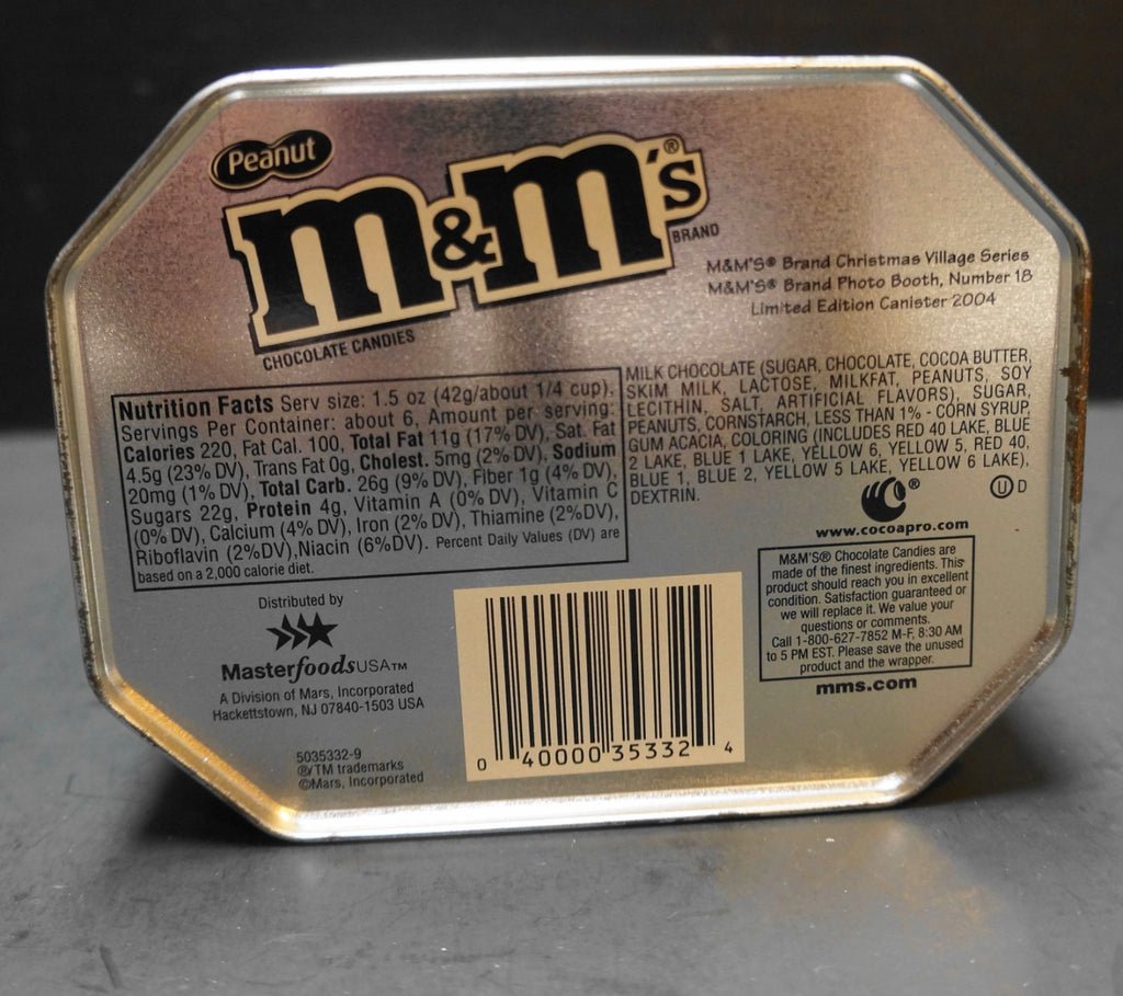 M&M's Photo Booth Christmas Tin 2004 Limited Edition 18