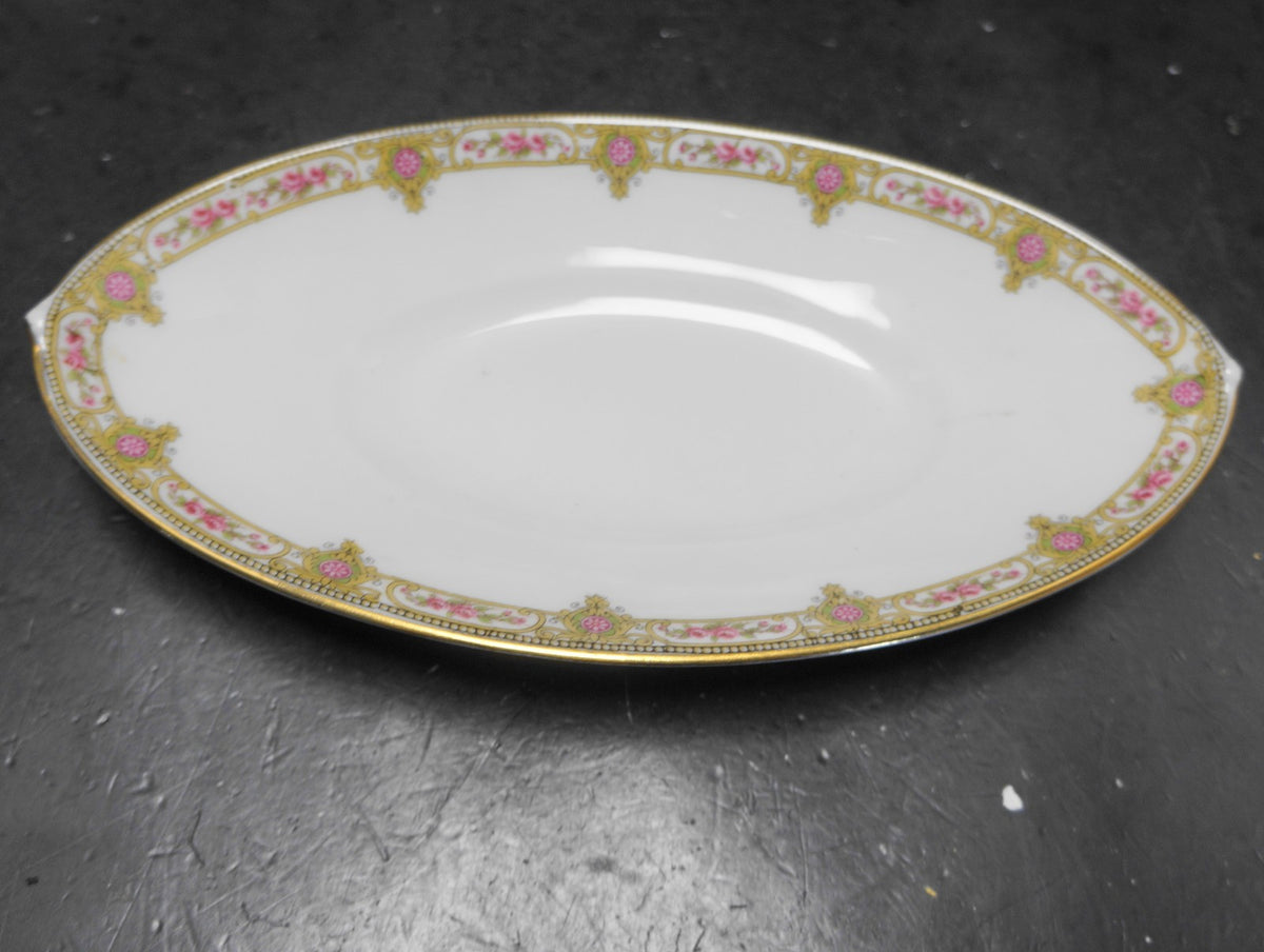 U.C. Limoges FB&CO France Oval Relish Dish Roses Scrolls