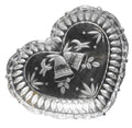 Studio Nova Crystal Heart Dish Frosted Wedding Christmas Bells