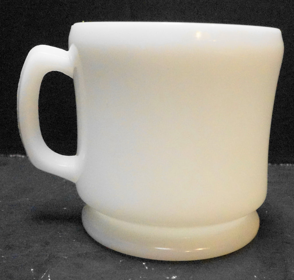 Hazel Atlas Platonite White Milk Glass Heavy Thick Mug
