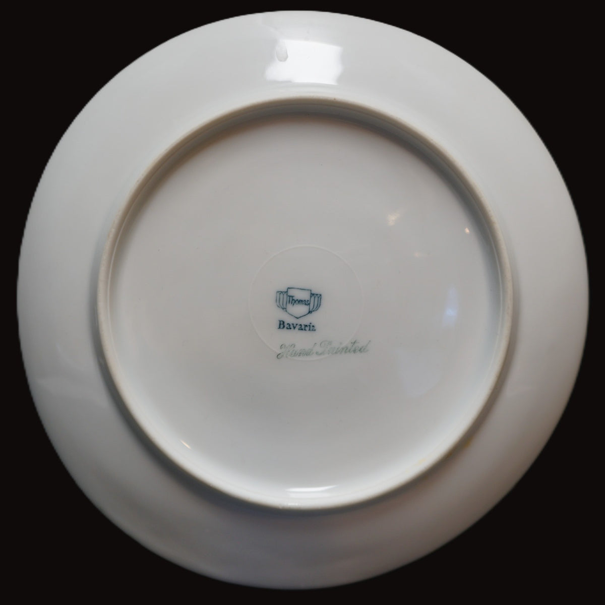 Thomas Bavaria Hand Painted Roses 8" Cabinet Plates Signed Phillips