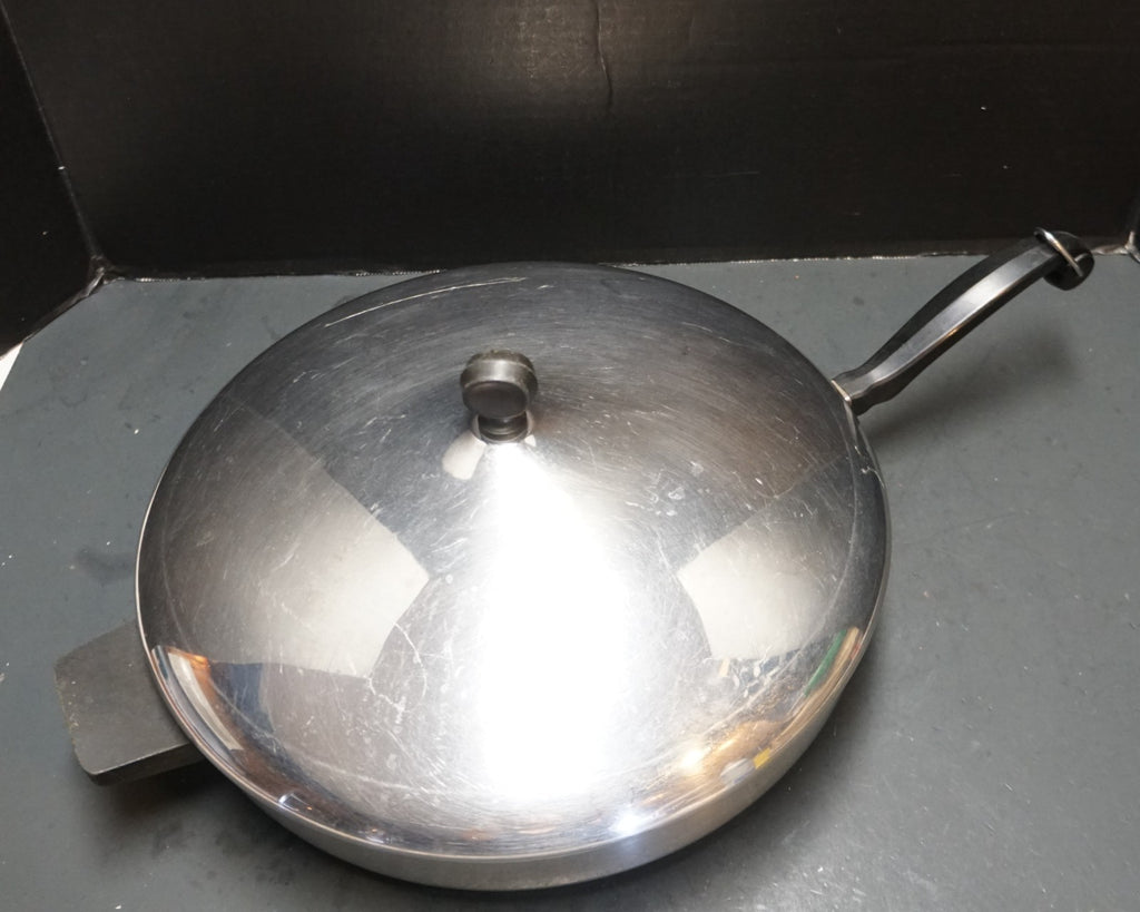 Farberware Aluminum Clad Stainless Steel 12" Skillet Frying Pan Chicken Fryer