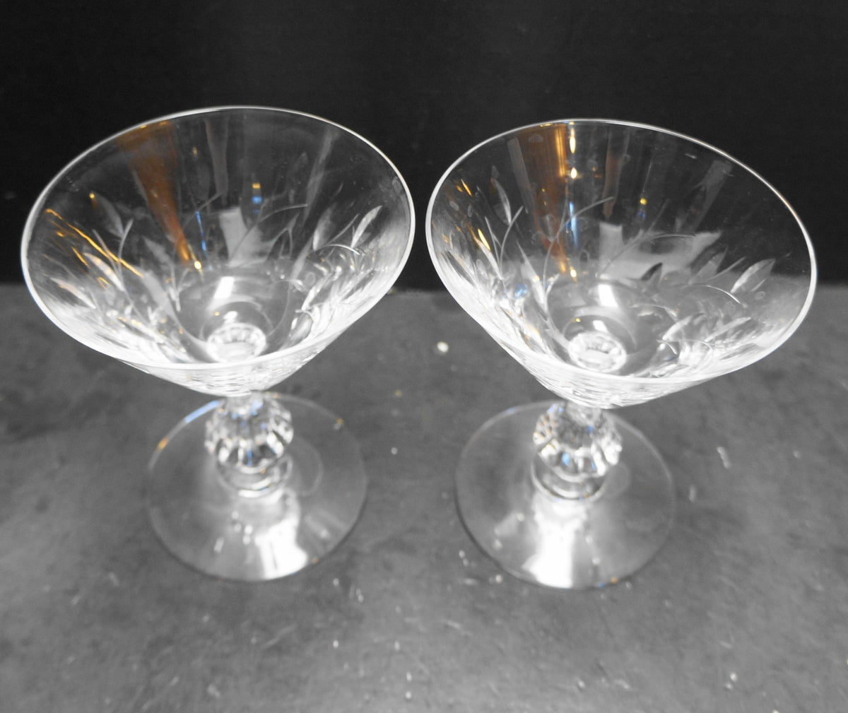 Duncan & Miller Willow Tall Champagne Sherbet Pair