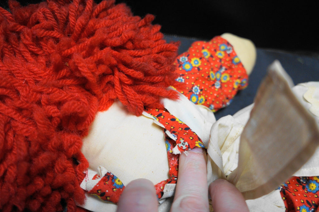 Raggedy Ann and Andy Dolls Pair Vintage Unsigned