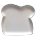 Crate and Barrel White Toast Plate Novelty Discontinued