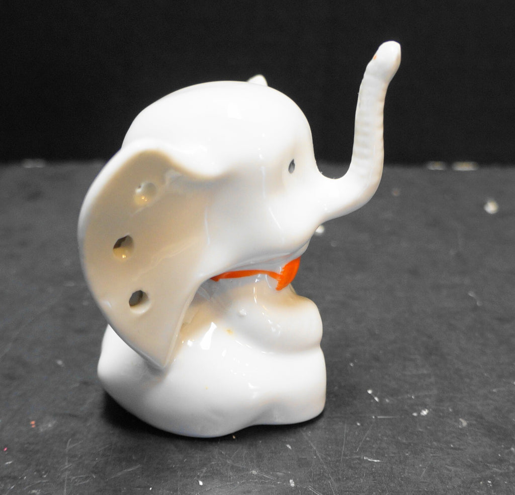 Vintage Ceramic Elephant Earring Holder Trunk Up Ring Holder