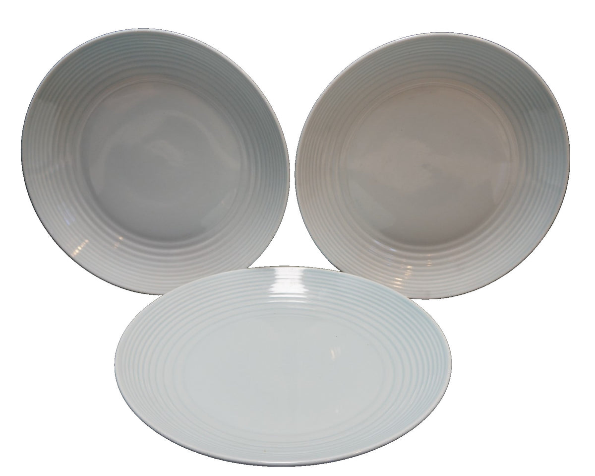 Royal Doulton Gordon Ramsey Maze Aqua Light Blue Dinner Plates Set of 3