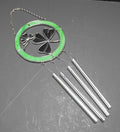 Green Stained Glass Shamrock Wind Chimes Malco