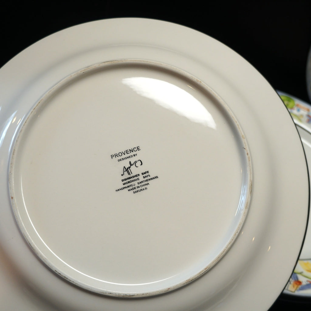 SOLD Provence by Sakura Dinner Plates Set of 4 French Coast 1990s
