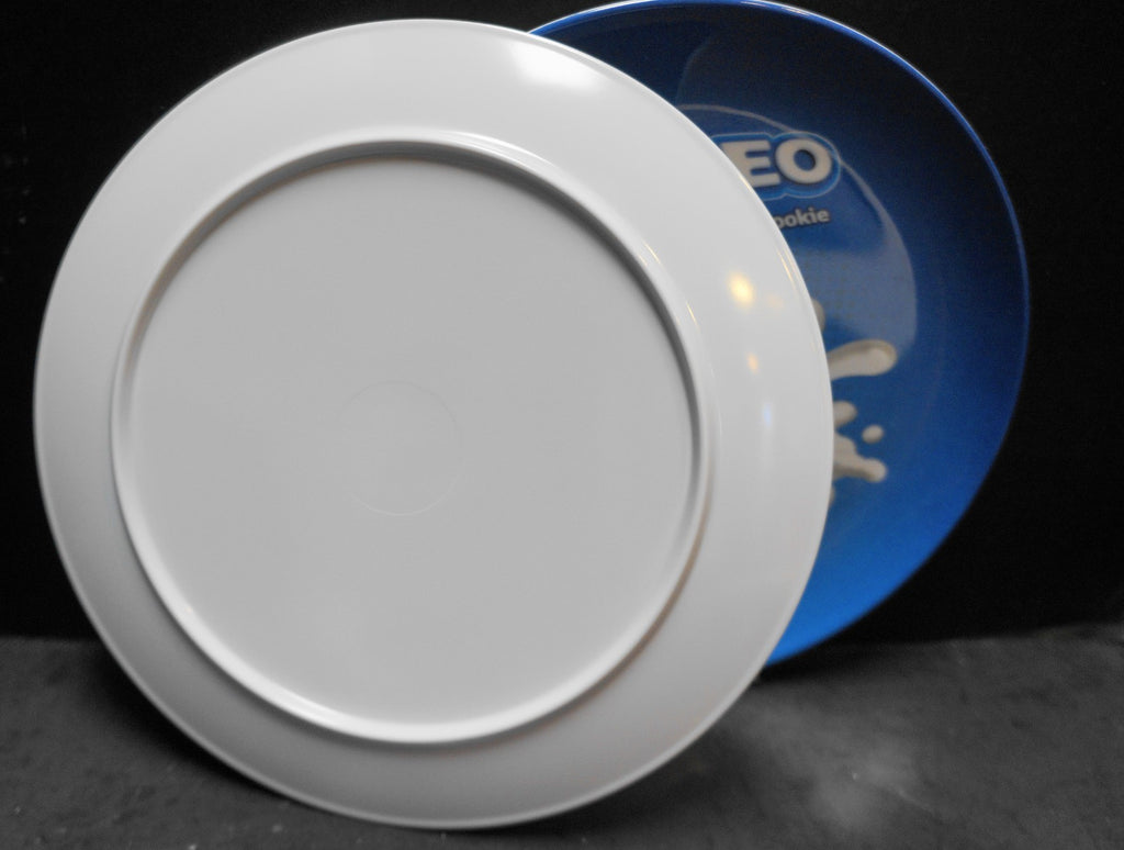 Oreo Milk's Favorite Cookie Blue Melamine Plastic Plates Pair