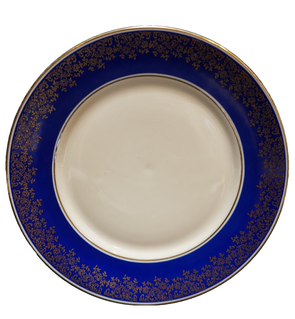 Alka Kunst Konach Bavaria Cobalt Gold Rim Salad Plate