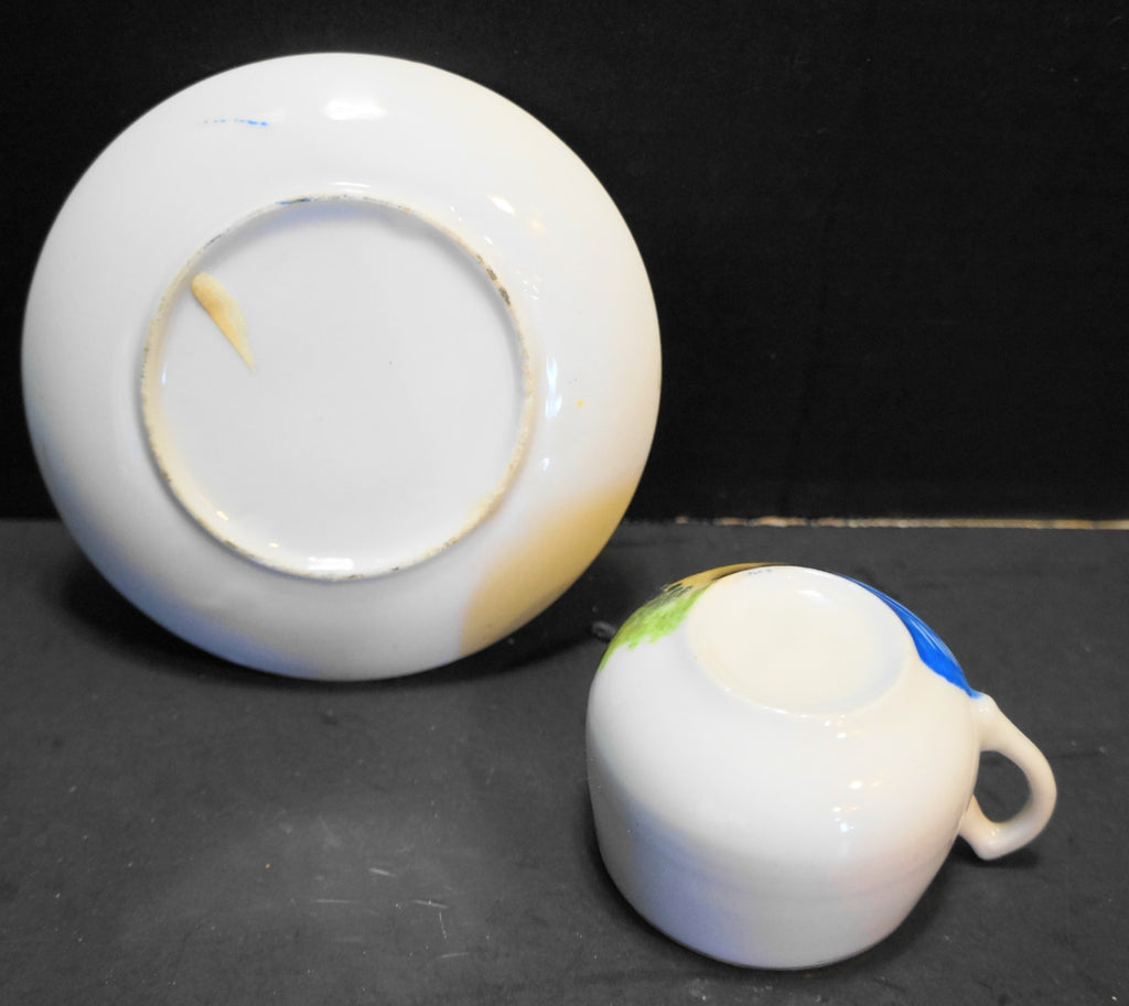 Niagara Falls Canada Hand Painted Demitasse Cup Saucer Souvenir 1950s