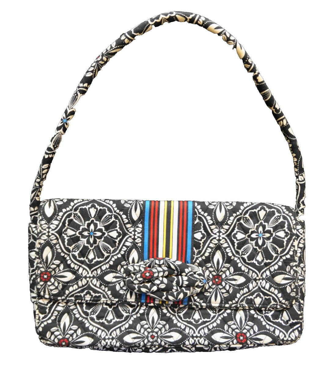 Vera Bradley Barcelona Knot Just A Clutch Black White