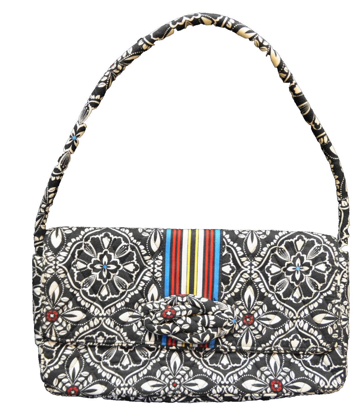 Vera Bradley Barcelona Knot Just A Clutch Black White