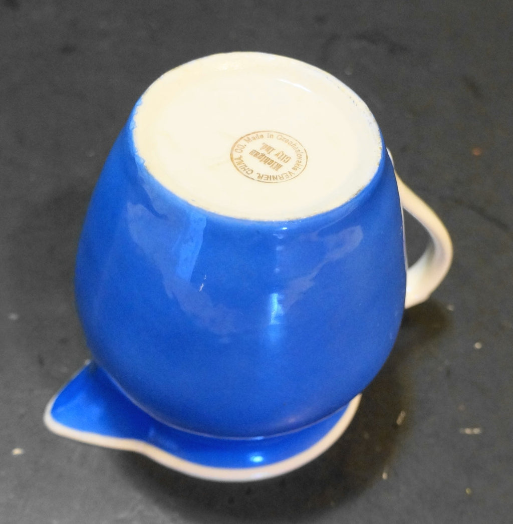 Vernier China Sky Blue Czech VIntage Creamer