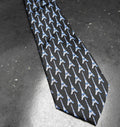 Reflets D'Art La Tour Eiffel Tower Silk Tie Deep Blue