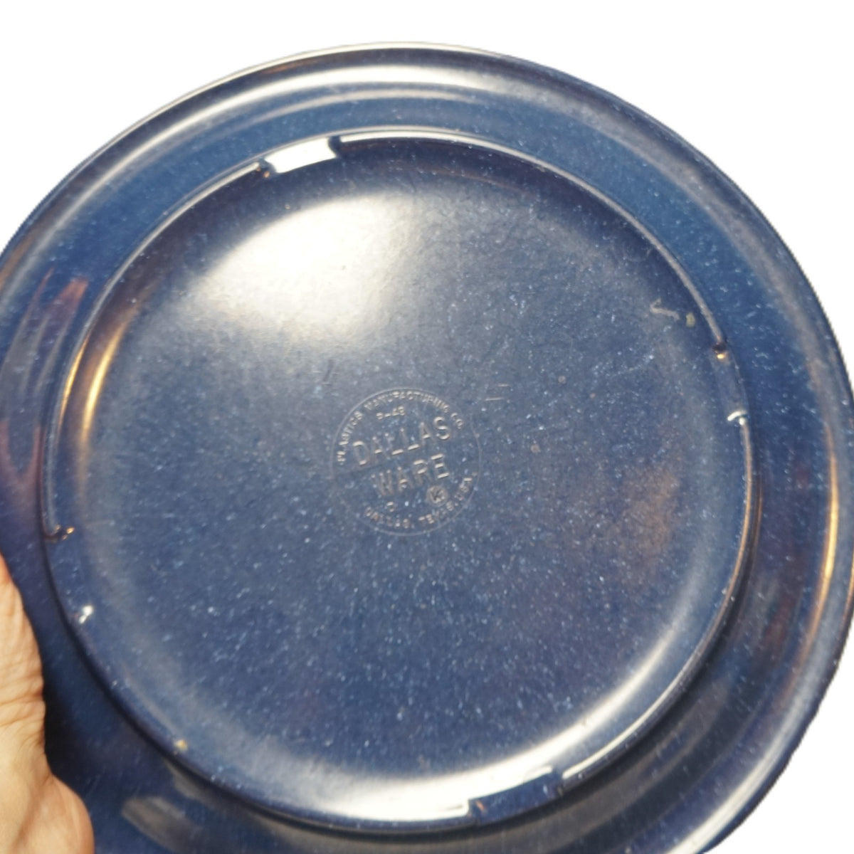 Dallas Ware Cafe Blue Speckled Dinner Plates Set of 5 PMC