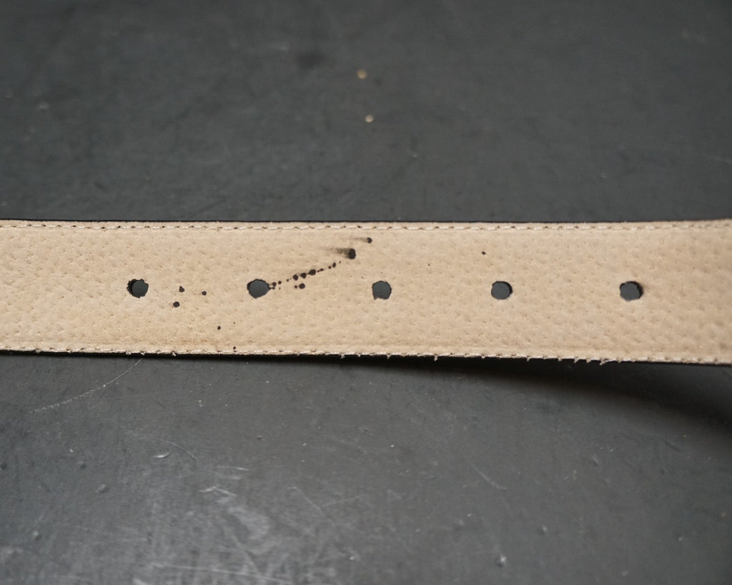 Field Manor Black Leather Belt Made in Taiwan XL