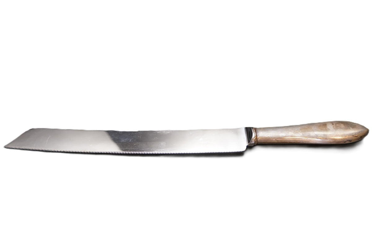 Sheffield England Silverplated Handle Cake Bread Knife