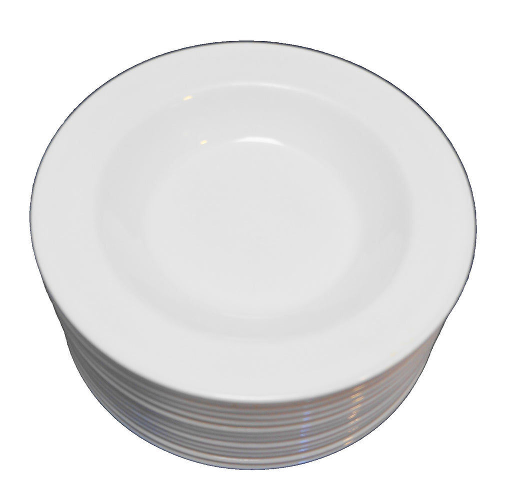 Corning White Pyroceram Rimmed Soup Bowls Set of 13