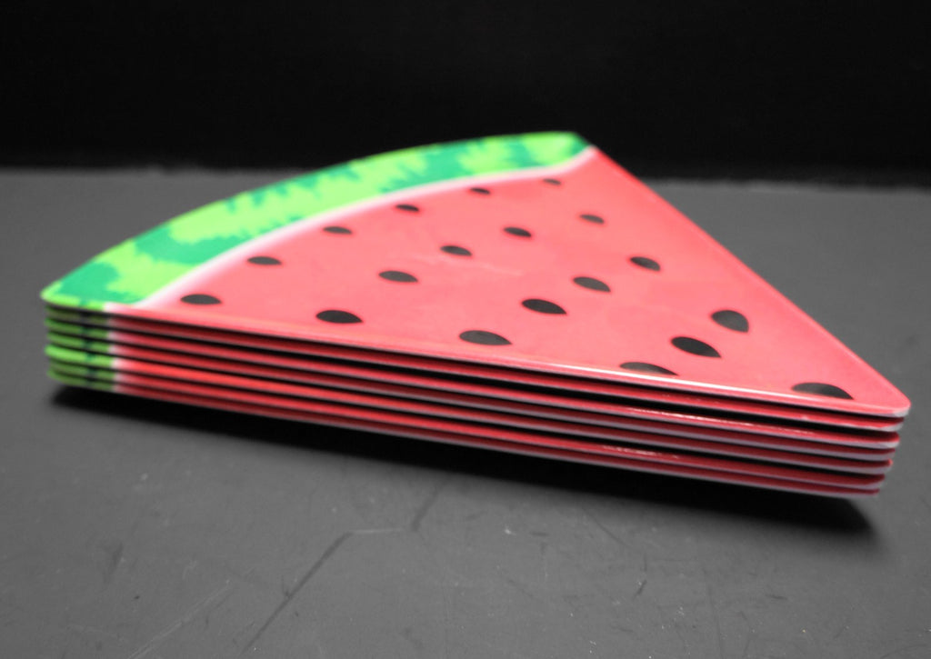 Creative Expressions Watermelon Melamine Plates Set of 7 Taiwan