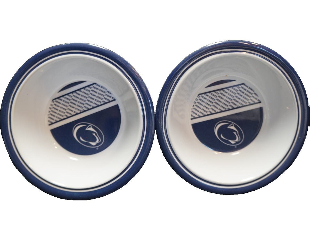 Penn State PSU Nittany Lions Melamine Cereal Snack Bowls Pair