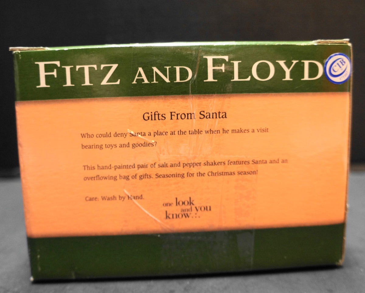 Fitz and Floyd Gifts from Santa Salt Pepper Shakers 2005