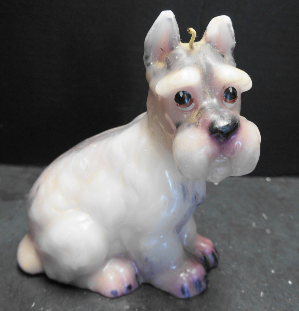 Wicks 'N Sticks Schnauzer Dog Figural Shaped Candle