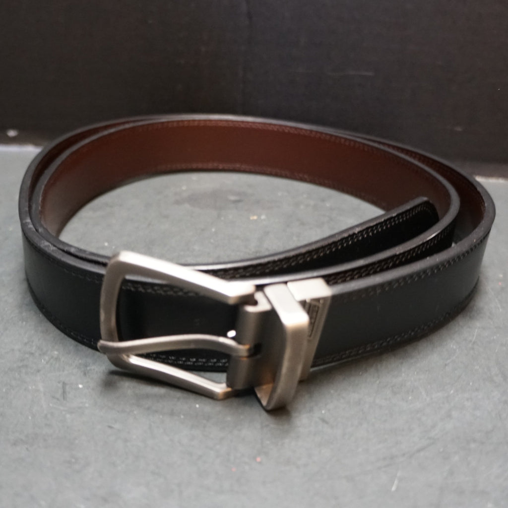 Dickies Men's Black Brown Leather Belt XXL 50