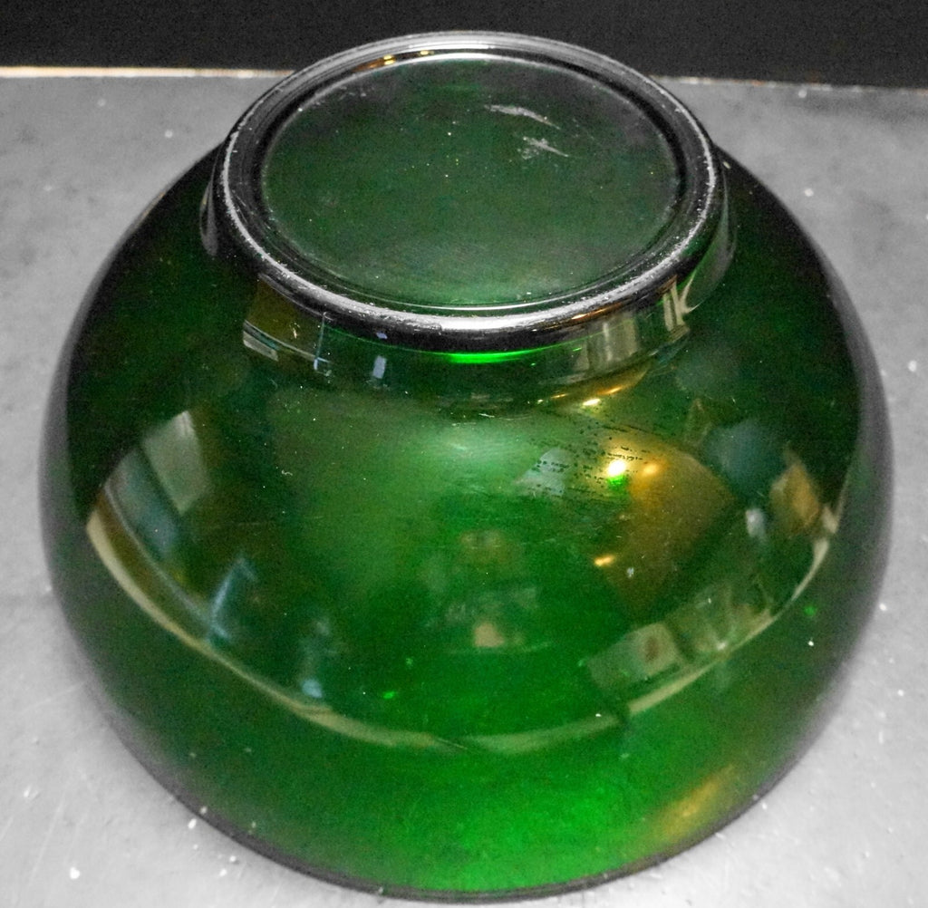 Anchor Hocking Fire King Forest Green Punch Bowl