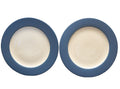 Noritake Colorwave Blue Rim Shape Dinner Plates Pair