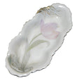 C.A. Lehmann & Son Leuchtenberg Germany Celery Dish Pink Tulip