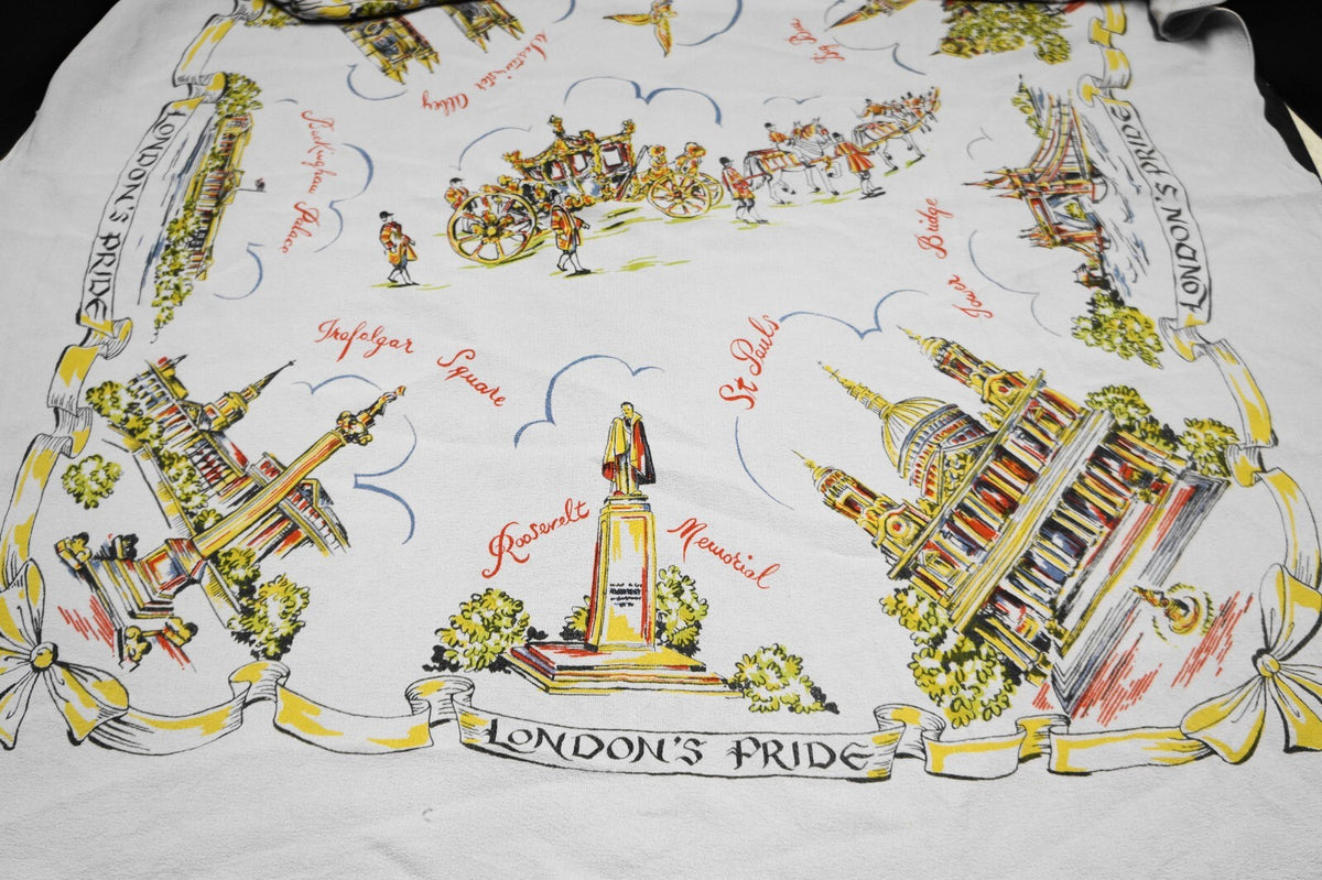 London's Pride Souvenir Scarf Pale Purple Lavender Crepe