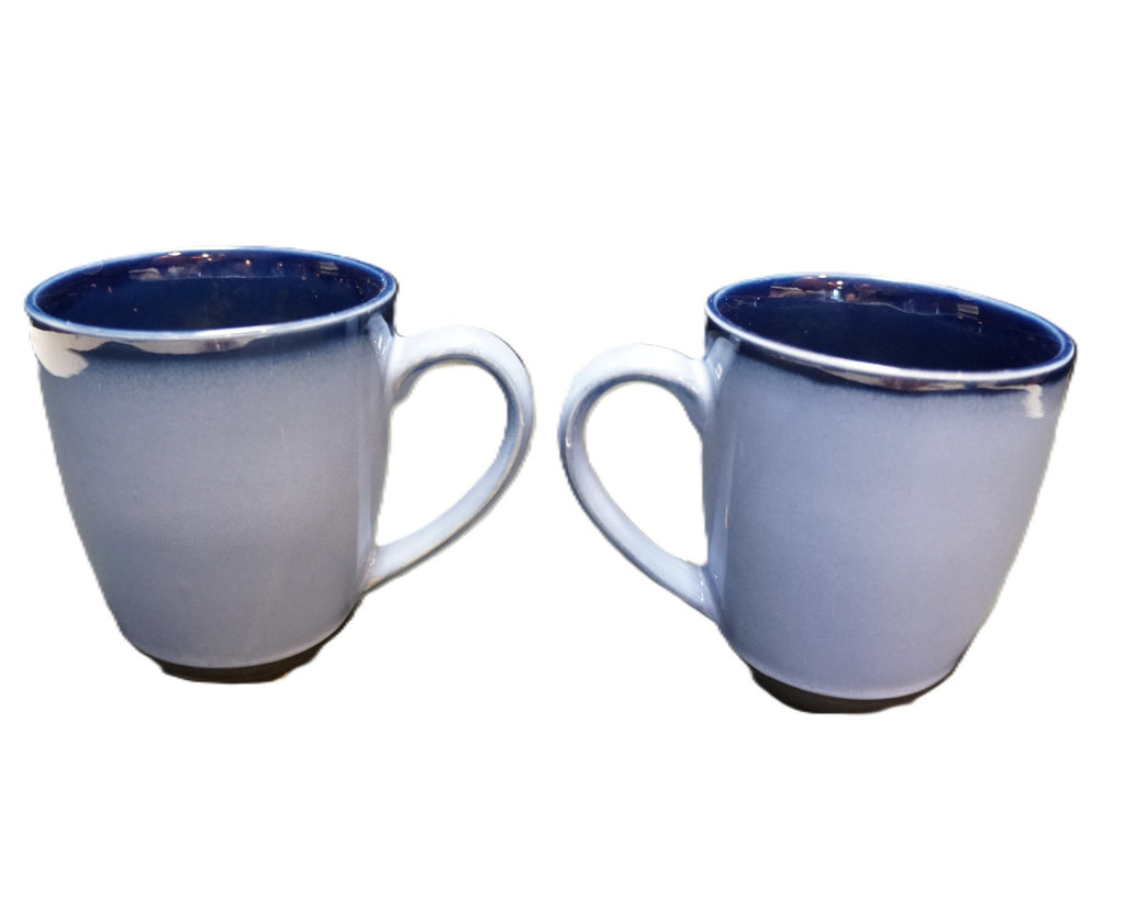Sango Nova Blue Coffee Mugs Pair